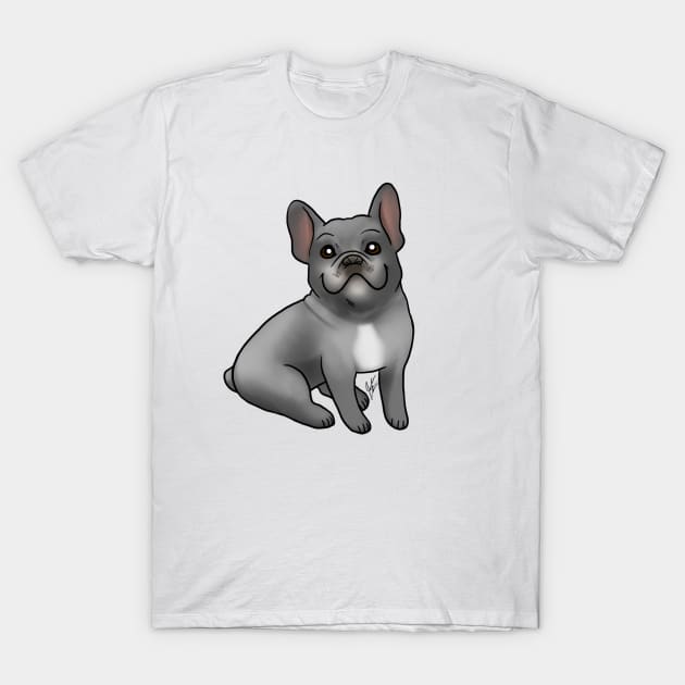 Dog - French Bulldog - Black T-Shirt by Jen's Dogs Custom Gifts and Designs